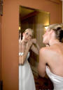 Highland Inn Beach Wedding Photo Bride in Mirror