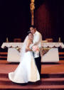 San Jose Filipino Wedding Photography - Couple return to altar